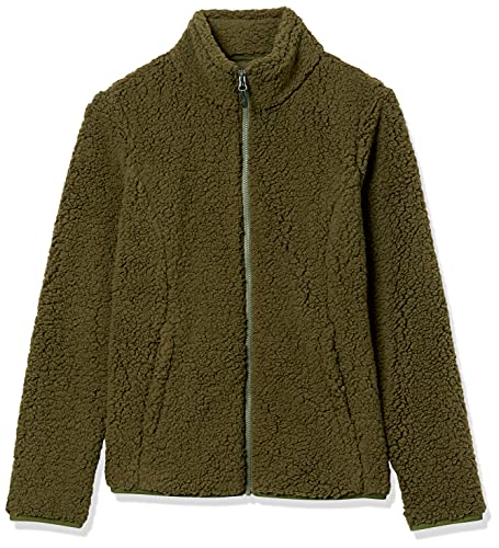 Amazon Essentials Polar Fleece Lined Sherpa Full-Zip Jacket Chaqueta de Forro, Verde Oliva, S