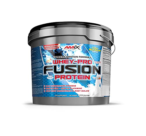 Amix - Whey Pure Fusion Protein, Suplemento Alimenticio, Favorece el Entrenamiento de Mayor Calidad, Mejora la Recuperación Muscular, No Contiene Cafeína, Sabor Manzana-Canela - 4 Kilos