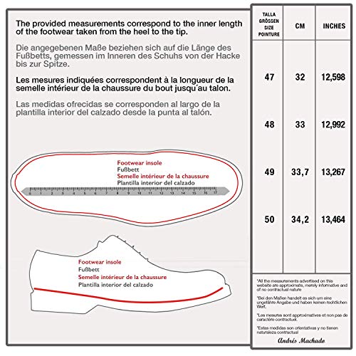 Andrés Machado - 5870 - Zapatos de Cordones de Piel para Hombre - Zapatos Estilo Blucher - Fabricado en España - Color Negro, Talla 48 EU