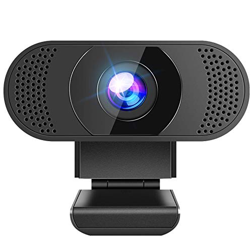 Anykuu Webcam Full HD 1080P PC con Micrófono Plug and Play USB Cámara Web para Computadora Portátil Ordenador Sobremasa para Videollamadas Conferencias Grabación