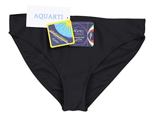 Aquarti Bragas de Bikini Clásica Cintura Estándar Mujer, Negro, 44