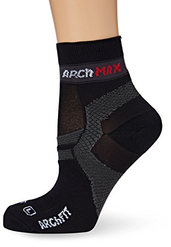 Arch Max Archfit Calcetines Deportivos, Hombre, Negro, S (36-39)