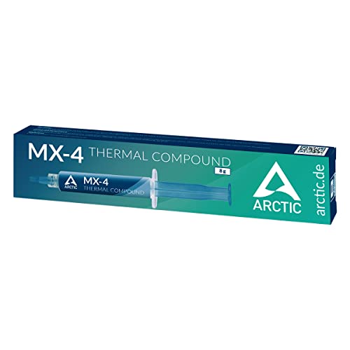 ARCTIC MX-4 (8 g) - Premium Performance Pasta Térmica para todos los procesadores (CPU, GPU - PC, PS4, XBOX), muy alta conductividad térmica, larga durabilidad, no conductora, no capacitiva