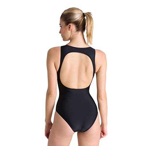ARENA W Just O Back One Piece, Mujer, Shark/Black/provenza, 40