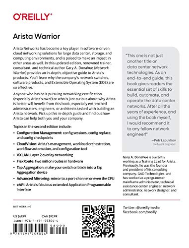 Arista Warrior: Arista Products with a Focus on EOS