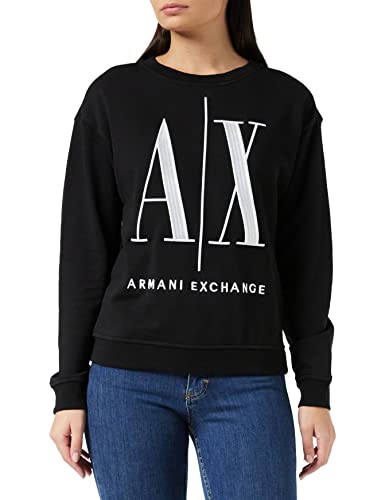Armani Exchange Icon Project Sudadera, (Black 1200), X-Small para Mujer