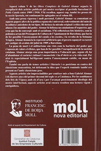 Articles d'El Poble Català (1909-1910): 5 (Obres completes Gabriel Alomar Villalonga)