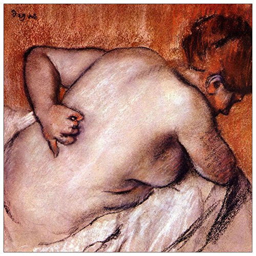 ArtPlaza Panel Decorativo-Degas Edgar Womans Back, Madera, Multicolor, 70x1.8x70 cm