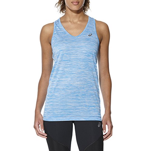 ASICS Fuzex Layering Tank Camiseta de Tirantes, Mujer, Azul (Diva Blue), XS