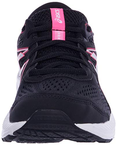 Asics Gel-Contend 7, Road Running Shoe Mujer, Black/Hot Pink, 38 EU