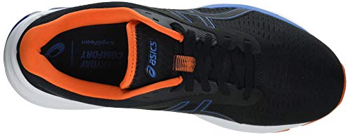 Asics Gel-Pulse 12, Road Running Shoe Hombre, Black/Reborn Blue, 42 EU