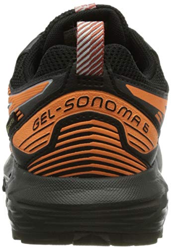Asics Gel-Sonoma 6 G-TX, Trail Running Shoe Mujer, Black/Sun Peach, 39 EU