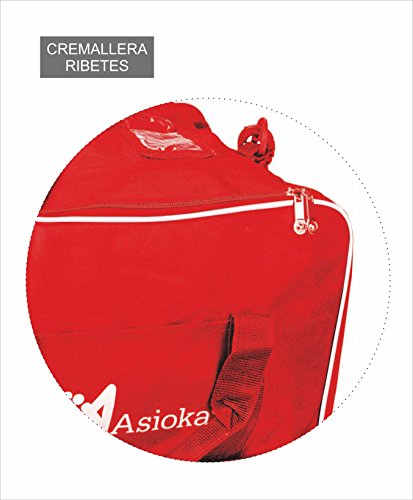 Asioka 100/10 Bolsa de Deporte, Rojo, L
