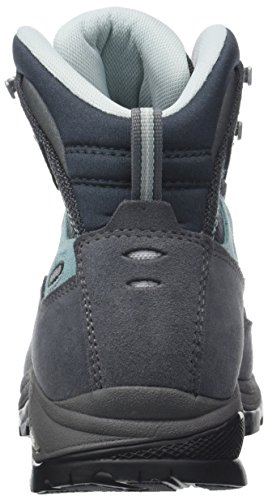 Asolo Finder GV Ml, Zapatos de High Rise Senderismo Mujer, Gris (Grigio/Gunmetal/Bleu Pool A177), 37.5 EU