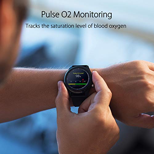ASUS HC-A05 VivoWatch SP Smartwatch con Monitorización de Pasos, Ruta, Frecuencia Cardiaca, Sueno, Calorías, Altímetro, Resistente al Agua, Color Negro
