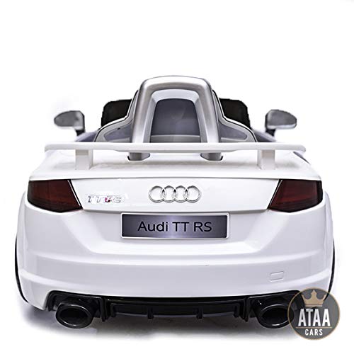 ATAA Audi TT RS 12v Licenciado con Mando - Coche eléctrico para niños - Blanco