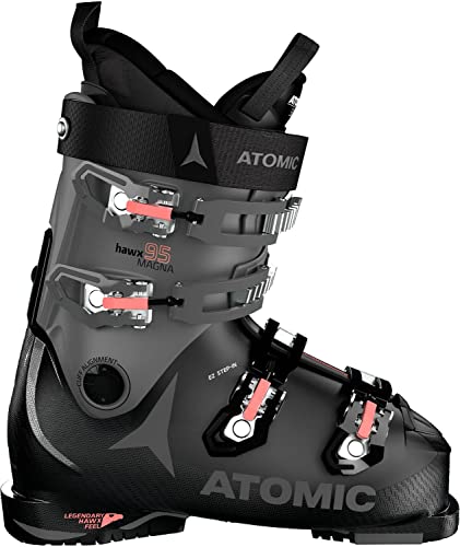 ATOMIC HAWX Magna 95 S W, Botas de esquí Mujer, Black/Anthracite/Coral, 34.5 EU