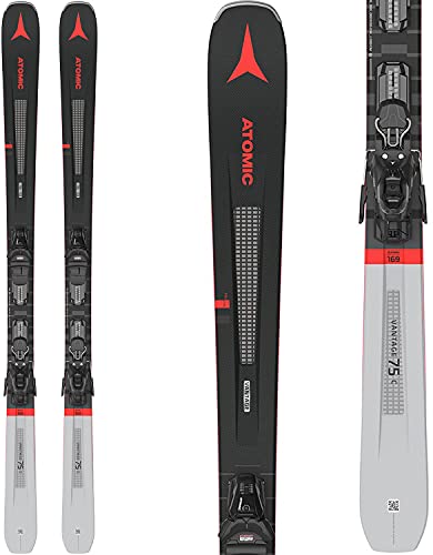ATOMIC Vantage 75 C + M 10 GW Esquís, Adultos Unisex, Black/Grey (Multicolor), 169 cm