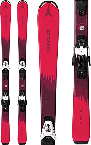 ATOMIC Vantage Girl X 100-120 + C5 GW Esquís, Juventud Unisex, Pink/Berry (Multicolor), 110cm