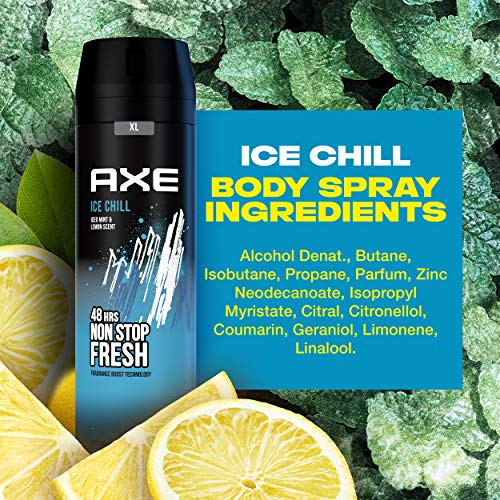 Axe - Desodorante bodyspray Ice Chill, 48H de protección, tecnología Dual Action, 200 ml