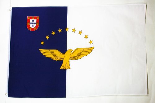 AZ FLAG Bandera de Las Azores 90x60cm - Bandera Azores - Portugal 60 x 90 cm