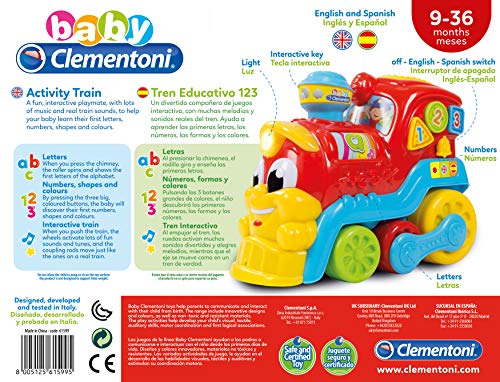 Baby Clementoni Tren Educativo 123, Multicolor (61599)