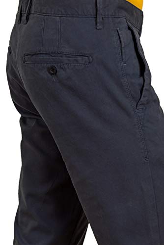 Baggi - Pantalones chinos de algodón con elástico, modelo SPOR P azul marino 52