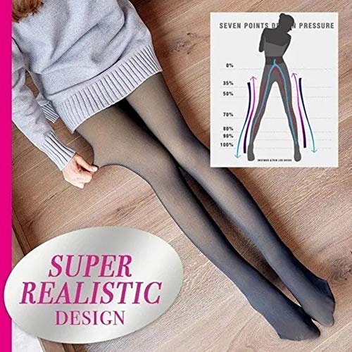 Baifeng Warm Tights Pantyhose for Women,Skin Toned Translucent Warm Pantyhose High Waist 1 Piece Leggings for Women