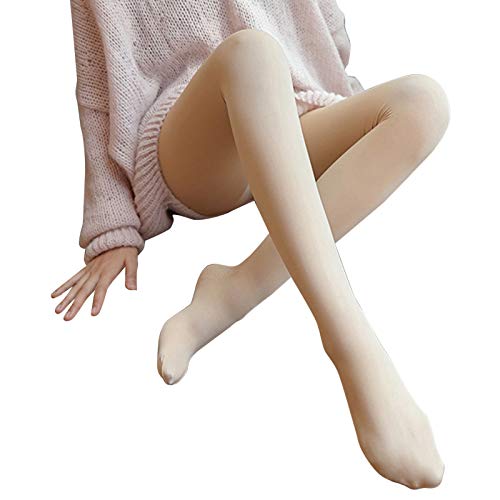 Baifeng Warm Tights Pantyhose for Women,Skin Toned Translucent Warm Pantyhose High Waist 1 Piece Leggings for Women