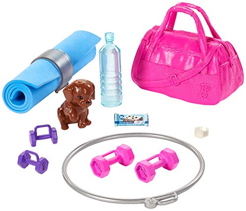 Barbie Bienestar, muñeca con ropa deportiva y accesorios, regalo para niñas y niños 3-9 años (Mattel GJG57)