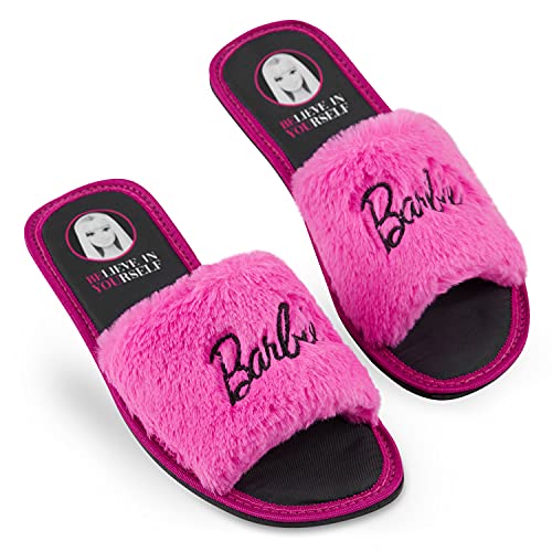 Barbie Zapatillas Mujer, Zapatillas de Casa Mujer Talla S-L, Regalos mujer (36-37 EU, Rosa, numeric_36)