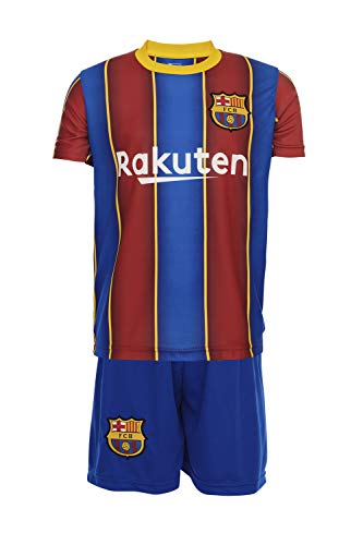 Barca Messi 2019/2020 - Camiseta y pantalones cortos con calcetines para niños y jóvenes, 128