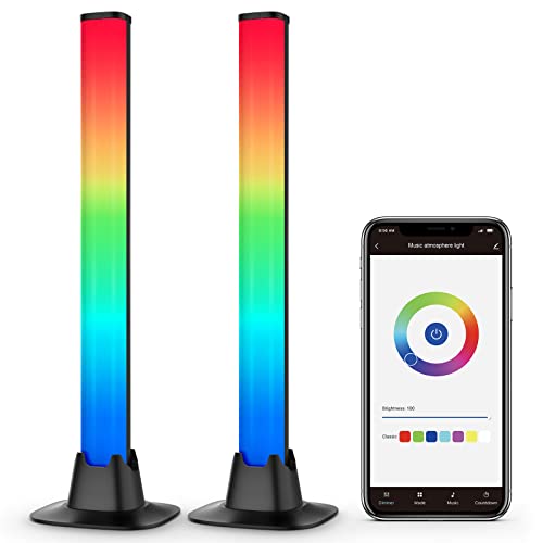 Barra de Luces LED RGB Inteligente, Luces Colores con APP Control a través de Bluetooth, Modos Dinámicos, Modo Música para TV PC, Decoración de Habitaciones Vulaop