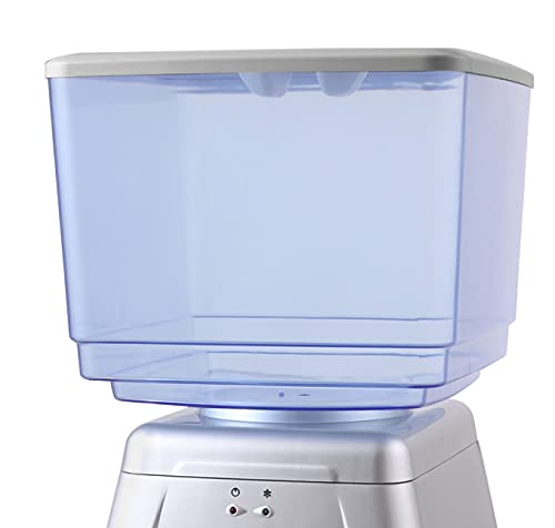 Bastilipo 7623 - Manantial - Dispensador de Agua Fría de 65 W y 7 litros de Capacidad, Temperatura de Enfriamiento: 8 -15 Grados, Color Plateado