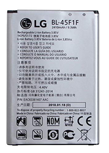 Batería original BL-45F1F compatible con LG Aristo 2 Plus / LG K4 (2017) / LG K8 (2017) / LG K8 Plus (2018) / LG K9 (2018)