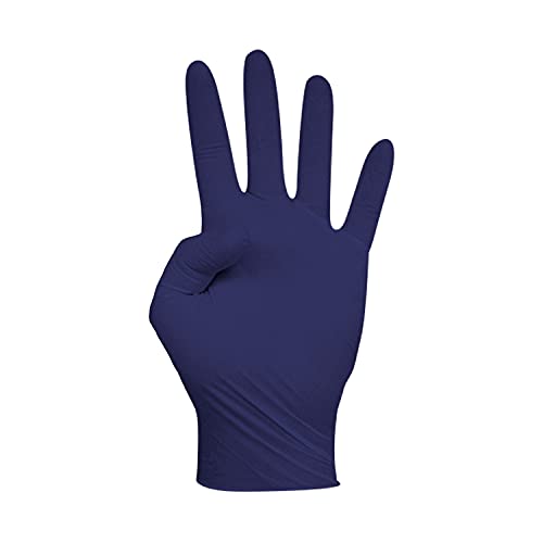 Bayeco - Guantes un solo uso - Nitrilo - Color Azul Claro - Ambidiestros - Dedos texturizados para mejor agarre - Aptos para alérgicos al látex - Pack dispensador de 30 unidades - Talla S