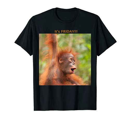 Bebé Orangutan dice que es viernes Camiseta
