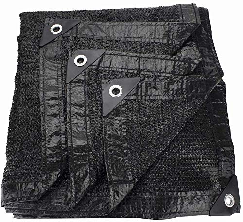 BeGrit Negro Bloqueador Solar de Malla Resistente a los Rayos UV, para Estanque, Red para jardín o Planta,Tasa de sombreado 50% (2 Metros * 2 Metros)