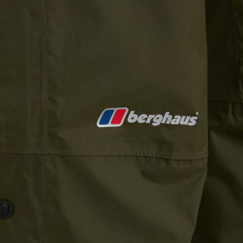 Berghaus Deluge Pantalones Impermeables, Hombre, Verde Hiedra, (2) S