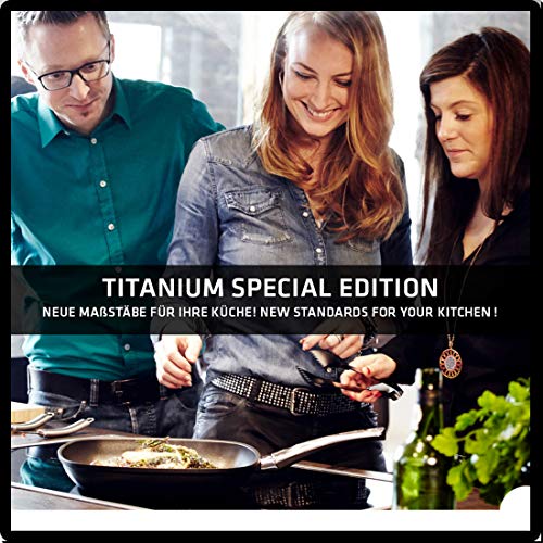 Berndes Titanium Special Edition - Sartén de Titanio (28 cm), Color Negro