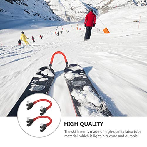 BESPORTBLE 2 Piezas Conector de Punta de Esquí Control de Cuña Ayuda de Entrenamiento de Esquí Herramientas de Esquí de Entrenamiento Equipo de Esquí de Invierno para Esquí de Invierno Niños