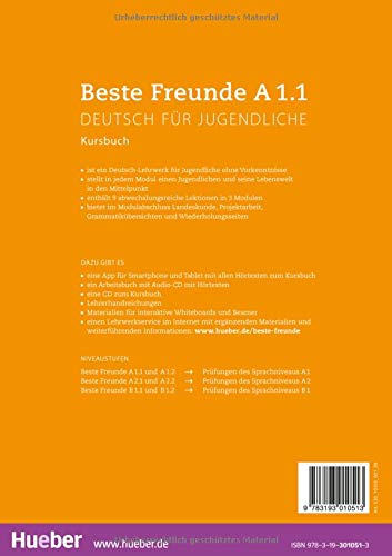 BESTE FREUNDE A1.1 Kursb. (alum.): Kursbuch A1.1