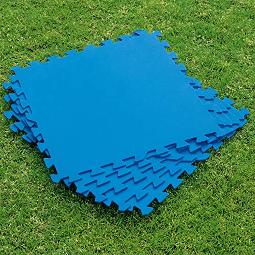 Bestway Flowclear - Juego de baldosas Protectoras para Suelo (8 Unidades de 50 x 50 cm), Color Azul