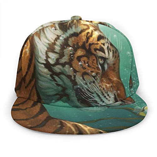 Bettiboy - Gorra de béisbol con Estampado de Tigre Siberiano para Nadar bajo el Agua para Hombres y Mujeres