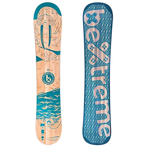 Bextreme Tabla Snowboard Waves 2020 polivalente Freestyle y Freeride. Eco Snowboard Bambu. Medidas 152, 157 y 160cm