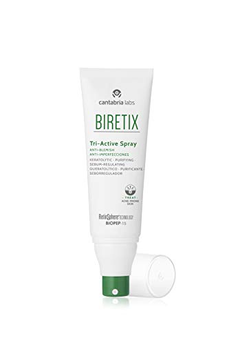 Biretix Tri Active Spray Anti-imperfecciones, Previene Y Corrige Granos Y Marcas De Acné Corporal, Sin Color