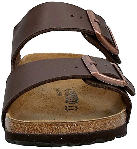 Birkenstock Schuhe Arizona Birko-Flor Schmal Dark Brown (051703) 41 Braun