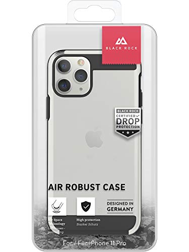 Black Rock Carcasa rígida para Apple iPhone 11 Pro, protección, diseño Fino, policarbonato y Poliuretano termoplástico, Color Negro