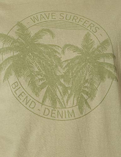 BLEND 20712073 Camiseta, 170115_Oil Green, M para Hombre