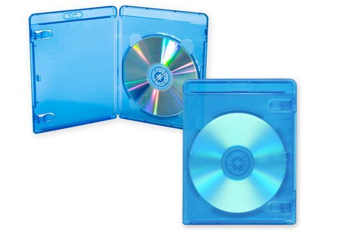 Blu-Ray - Cajas de almacenamiento para discos individuales (1 disco con logotipo, 10 unidades), diseño de Dragon Trading®